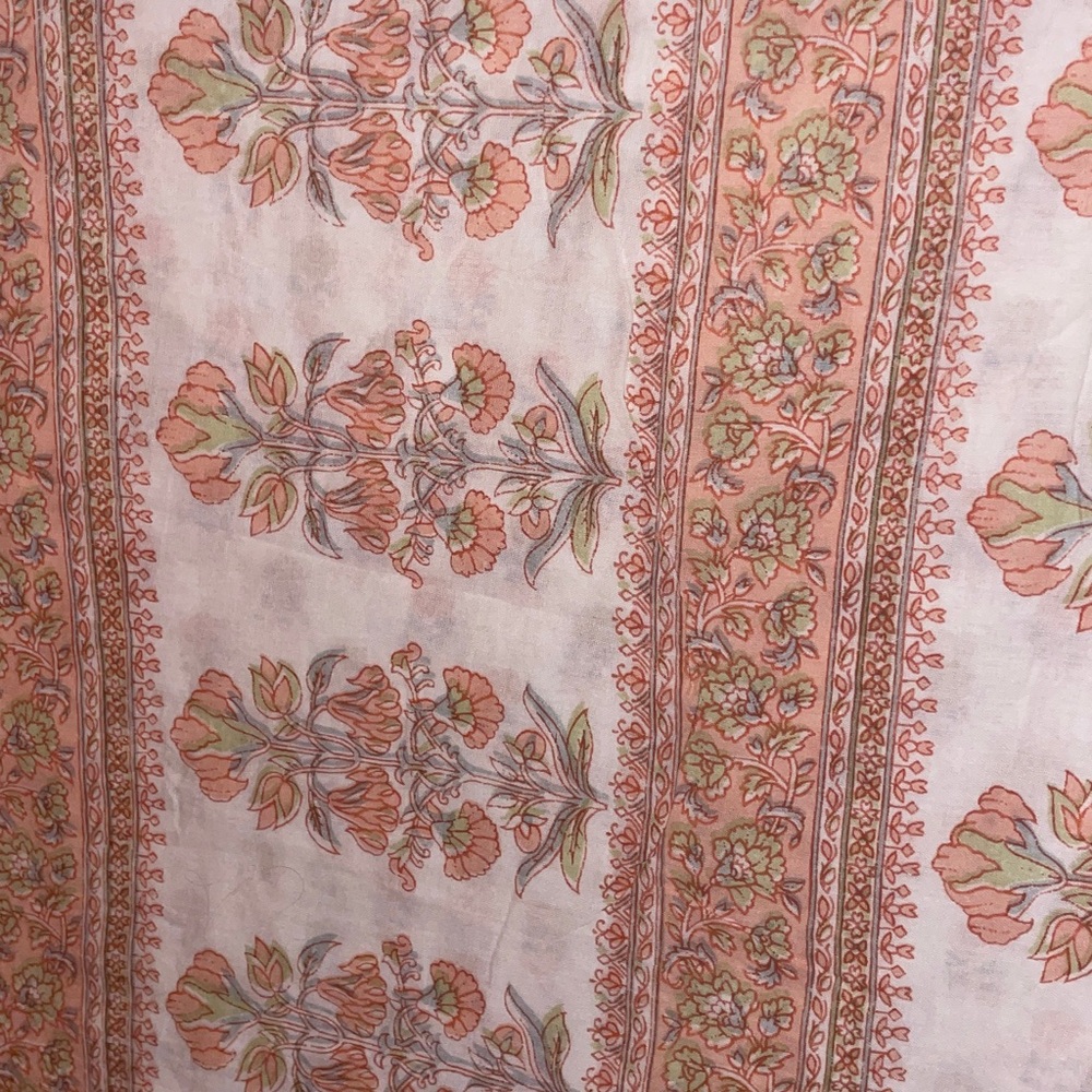 100% cotton Saree floral - Picture 2 of 4